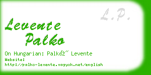 levente palko business card
